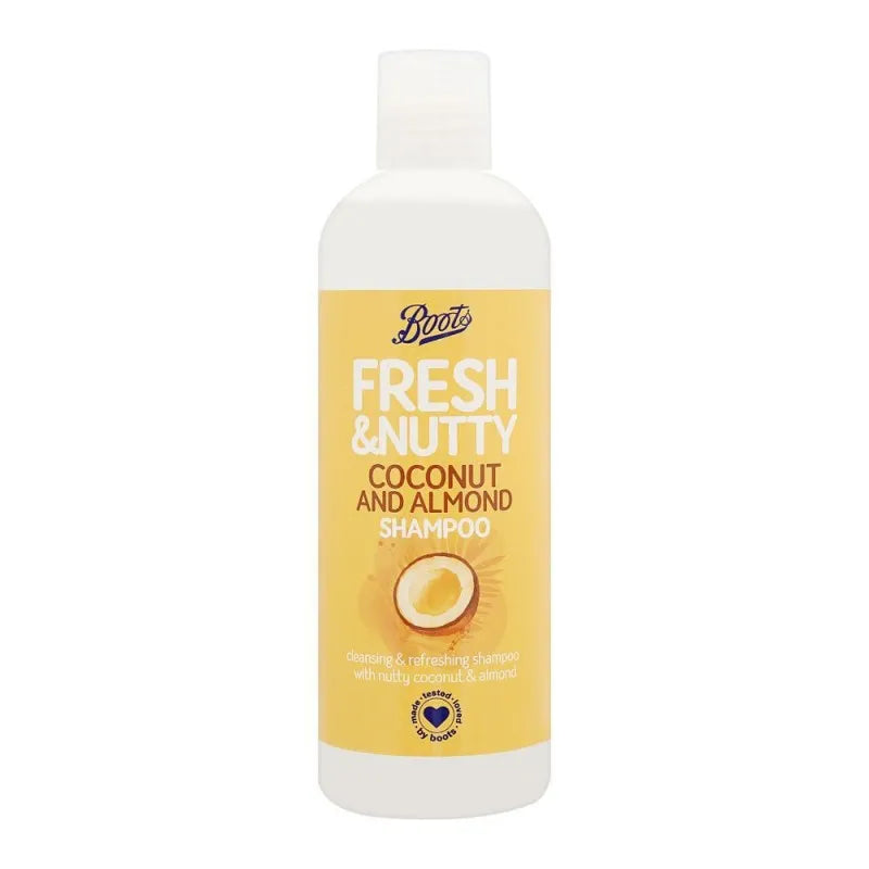 boots fresh & fruity coconut and almond shampoo, 500ml main image