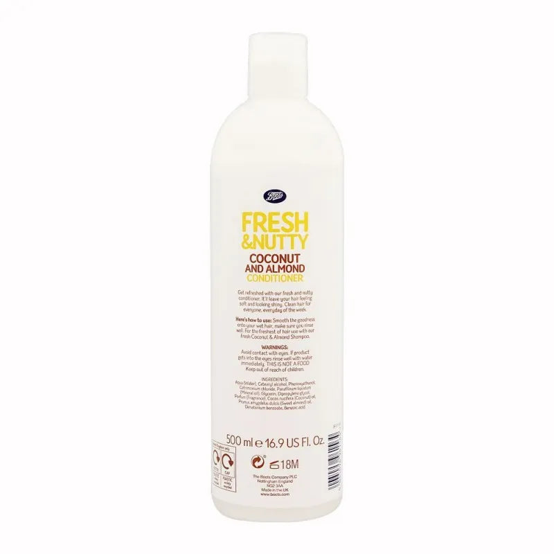 boots fresh & nutty coconut and almond conditioner, 500ml image2