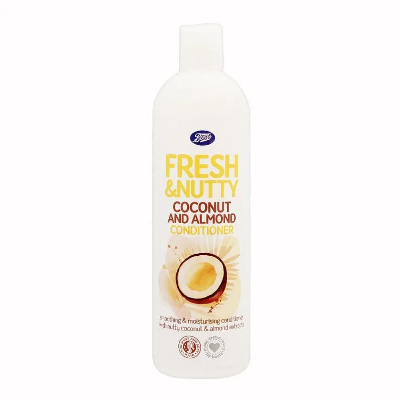 boots fresh & nutty coconut and almond conditioner, 500ml main image