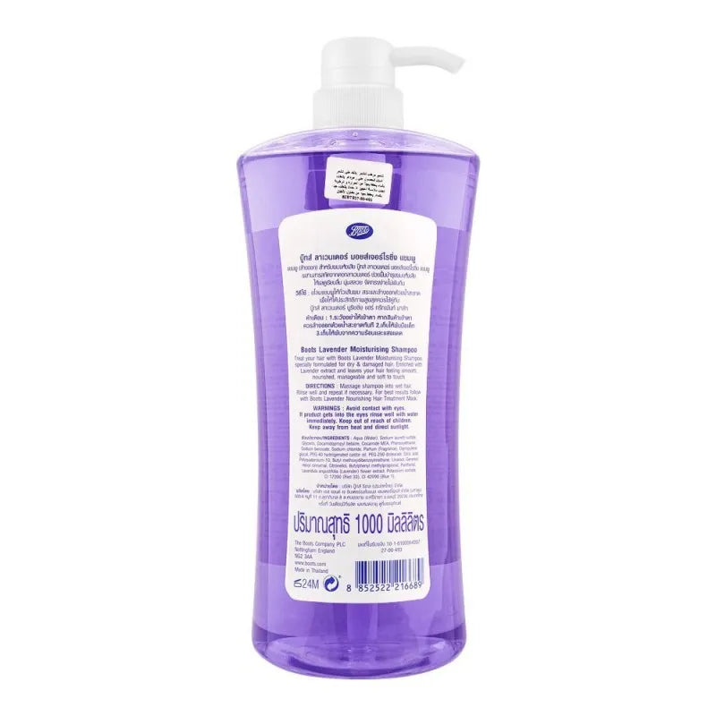 boots lavender moisturizing shampoo, 1000ml image2