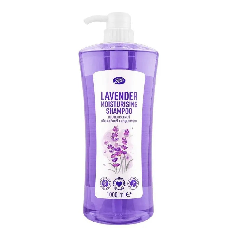 boots lavender moisturizing shampoo, 1000ml main image