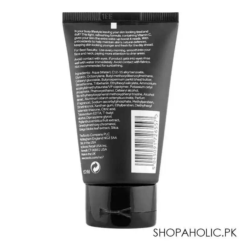 boots no. 7 men energising daily care sensitive moisturiser, 50ml image2