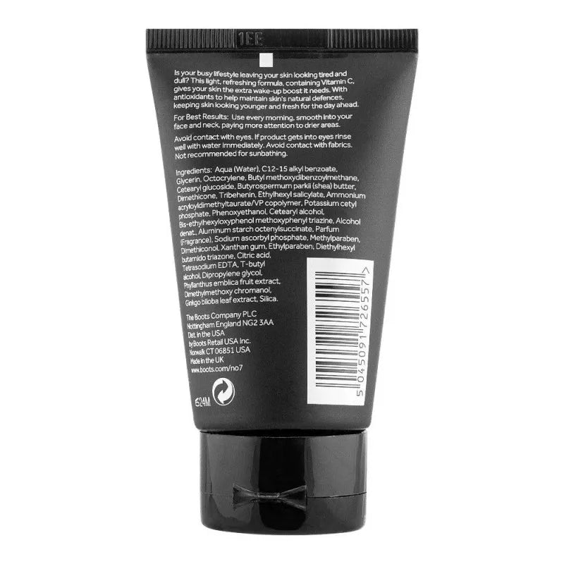 boots no. 7 men energising daily care sensitive moisturiser, 50ml image2