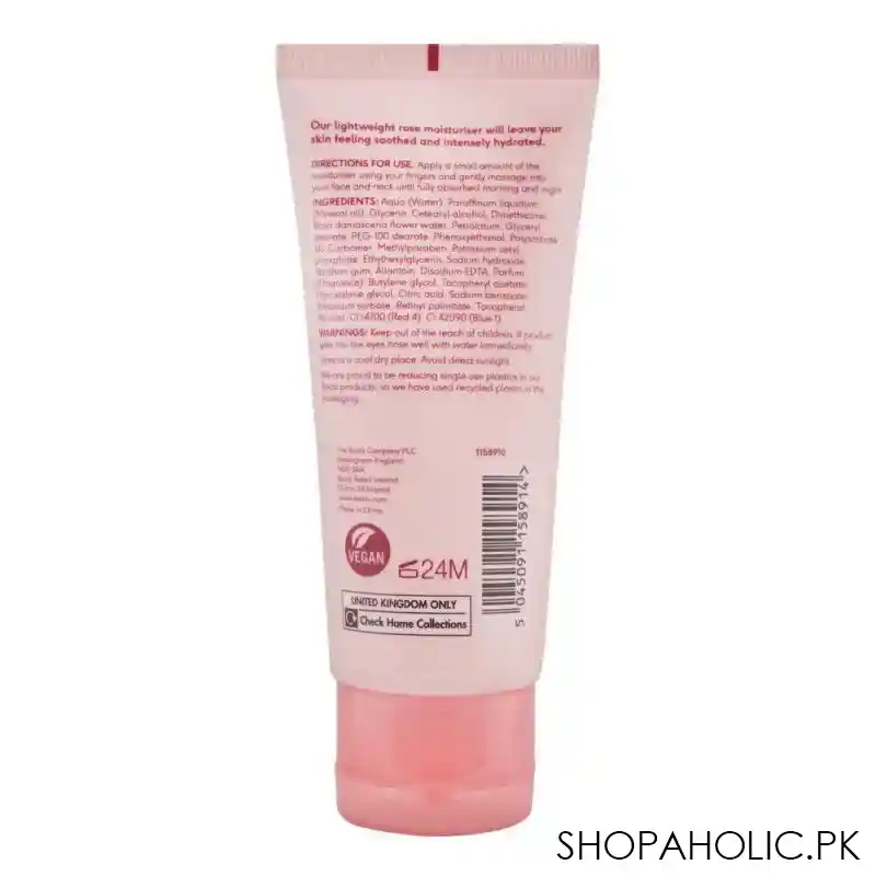 boots rose moisturising cream, suitable for sensitive skin, 100ml image2