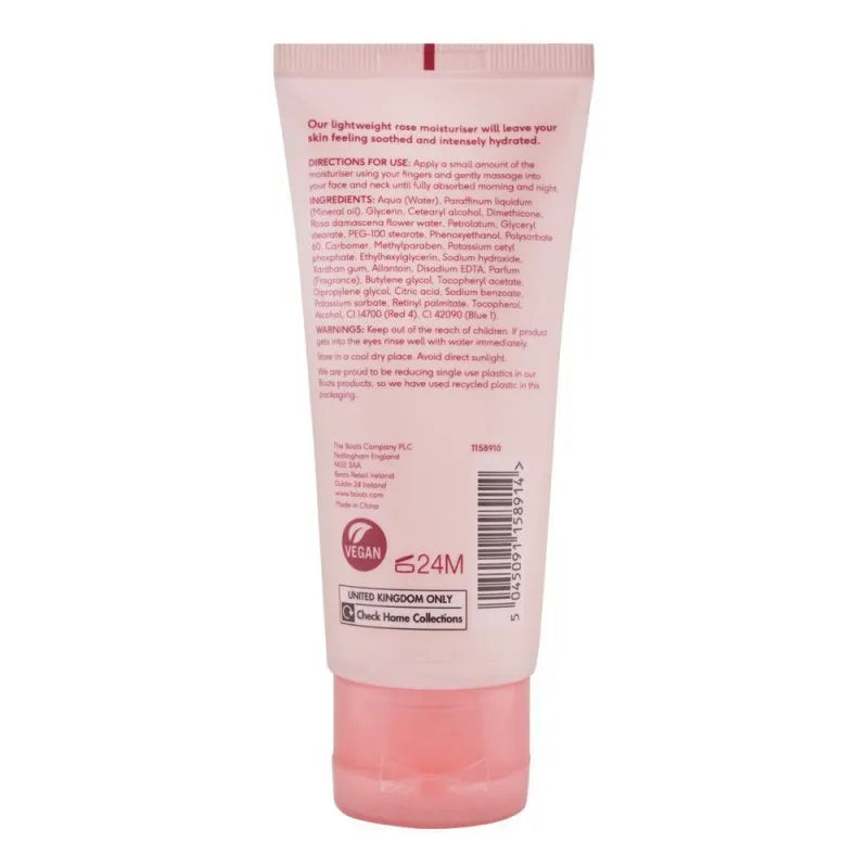 boots rose moisturising cream, suitable for sensitive skin, 100ml image2