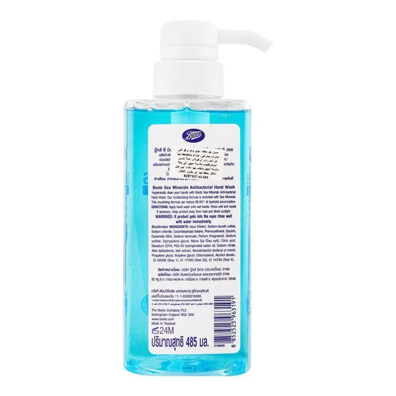 boots sea minerals antibacterial hand wash, 485ml image2