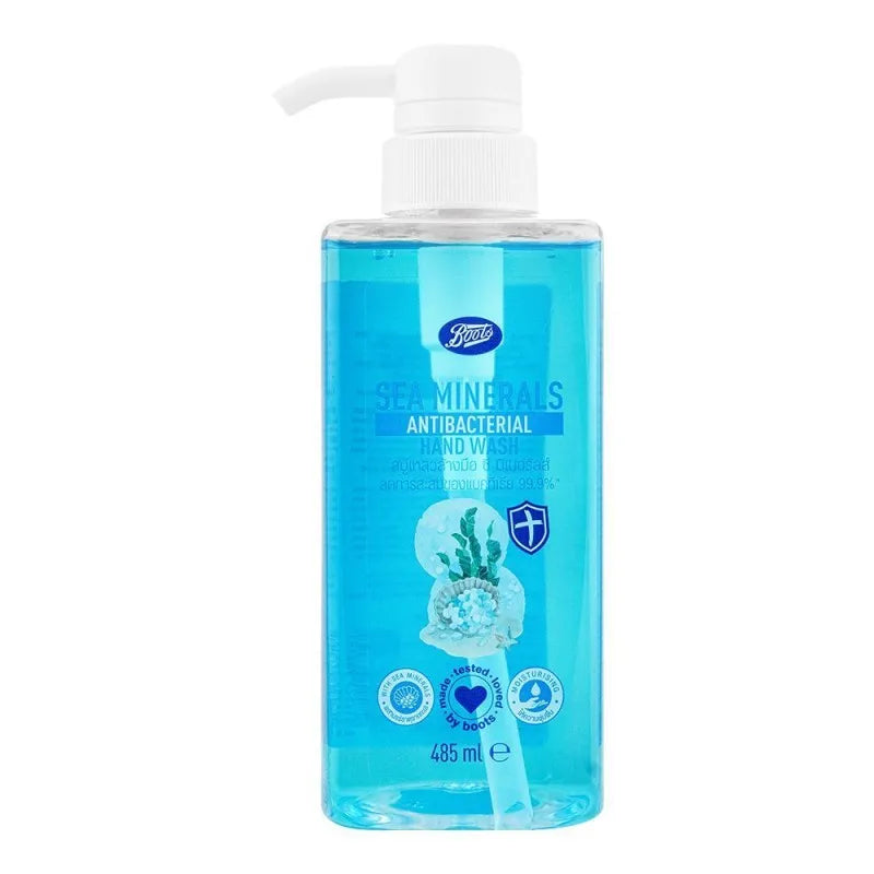 boots sea minerals antibacterial hand wash, 485ml main image