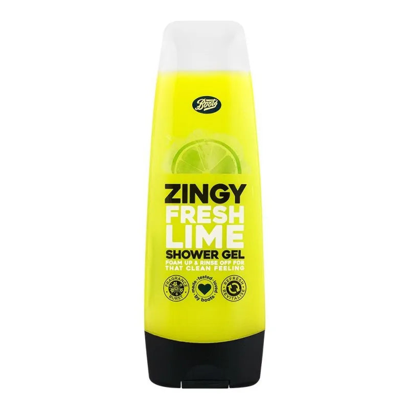 boots zingy fresh lime shower gel, 250ml main image