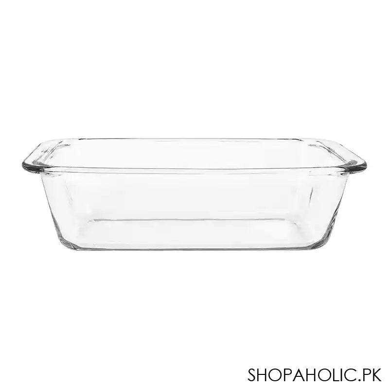 Borcam Midi Rectangular Cake Dish, Ovenware, Glassware & Dishware, 9.84 X 4.53 Inches, 59884 - Main Image