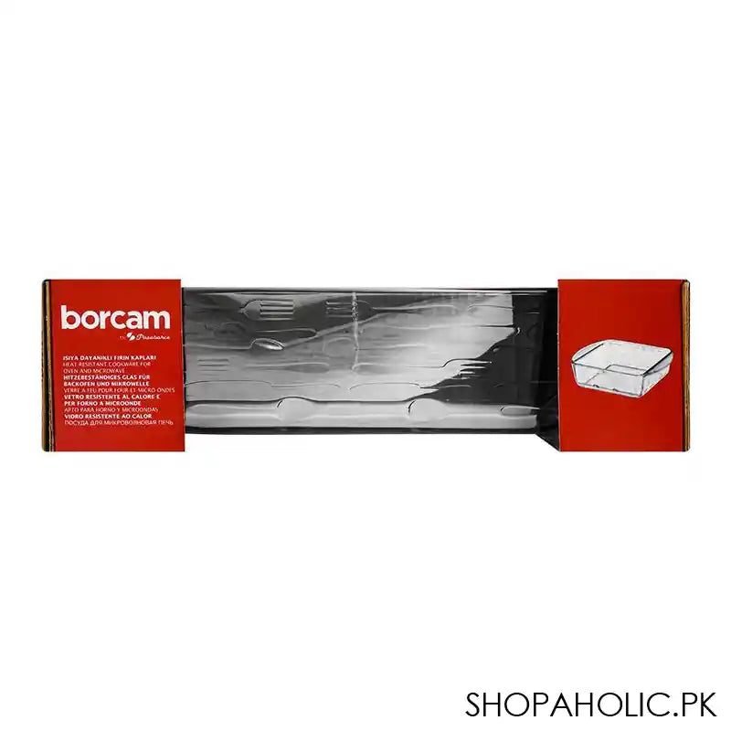 Borcam Midi Square Tray, Ovenware, Glassware & Dishware, 8.27 X 6.46 Inches, 59914 - Image 2