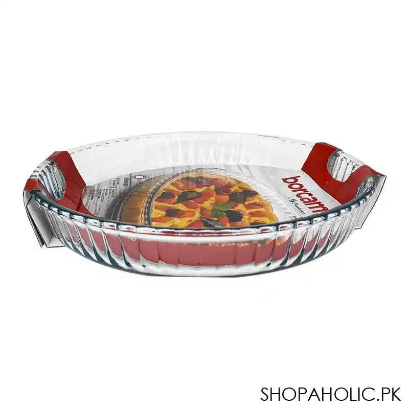 Borcam Ovenware Round Tray, Ovenware, Glassware & Dishware, 12.53 Inches, 59014 - Main Image