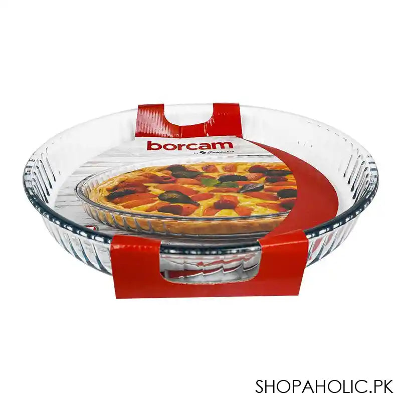 Borcam Ovenware Round Tray, Ovenware, Glassware & Dishware, 12.53 Inches, 59014 - Image 2