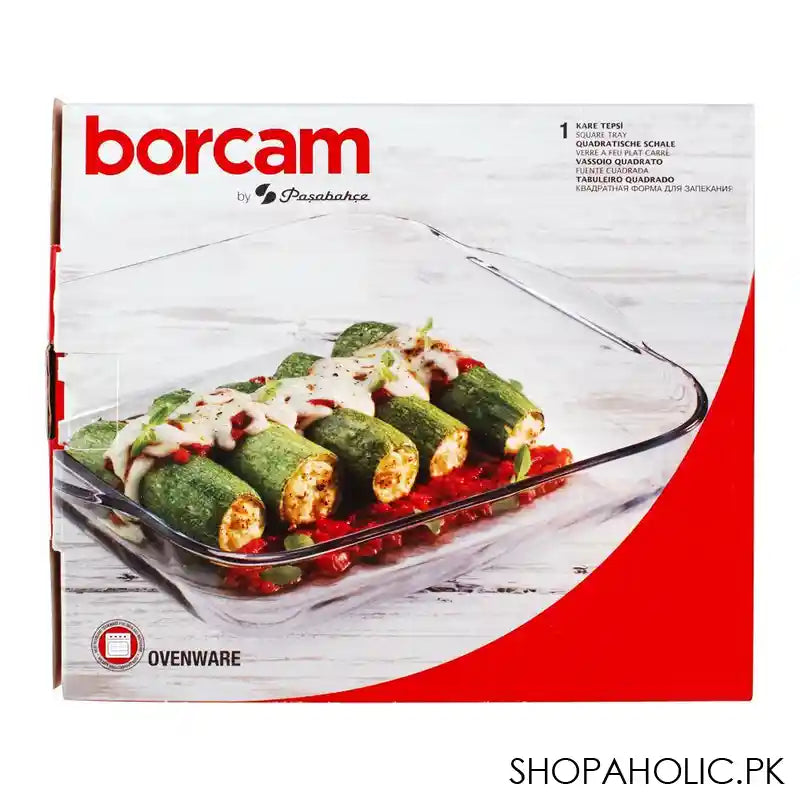 Borcam Ovenware Square Tray, 11x11 Inches, 59024 - Image 2