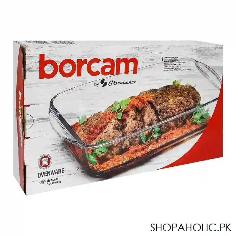 Borcam Rectangular Tray, Ovenware, Glassware & Dishware, 13.22 X 7.48 X 2.75 Inches, 59007 - Image 5