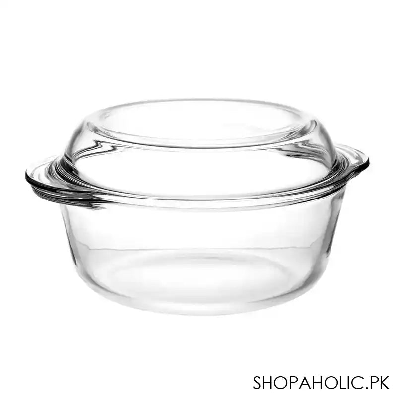 Borcam Round Casserole With Cover, 7.5x6 Inches, 29oz, 59033-6 - Main Image