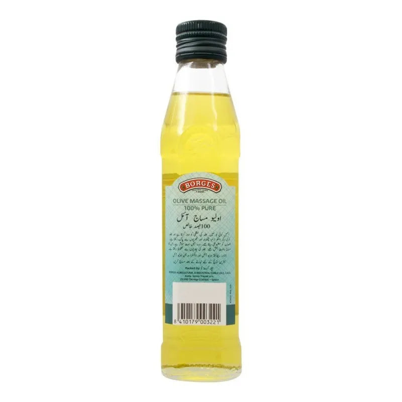 borges olive massage 100% pure oil, 250ml image2