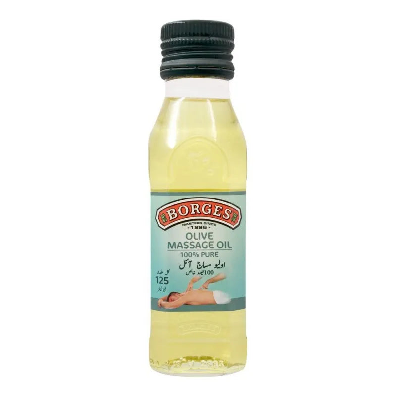 borges olive massage oil, 125ml main image