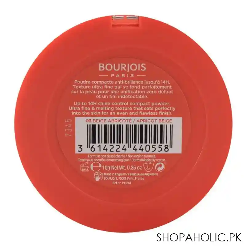 bourjois air mat powder, 03 apricot beige image2