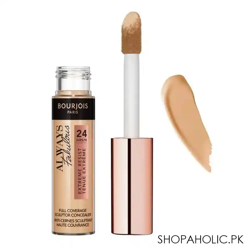 bourjois always fabulous 24h extreme resist full coverage concealer, 100 ivory main image