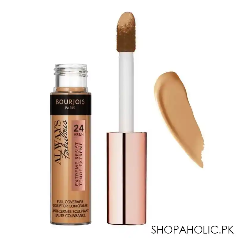 bourjois always fabulous 24h extreme resist full coverage concealer, 400 beige dore main image