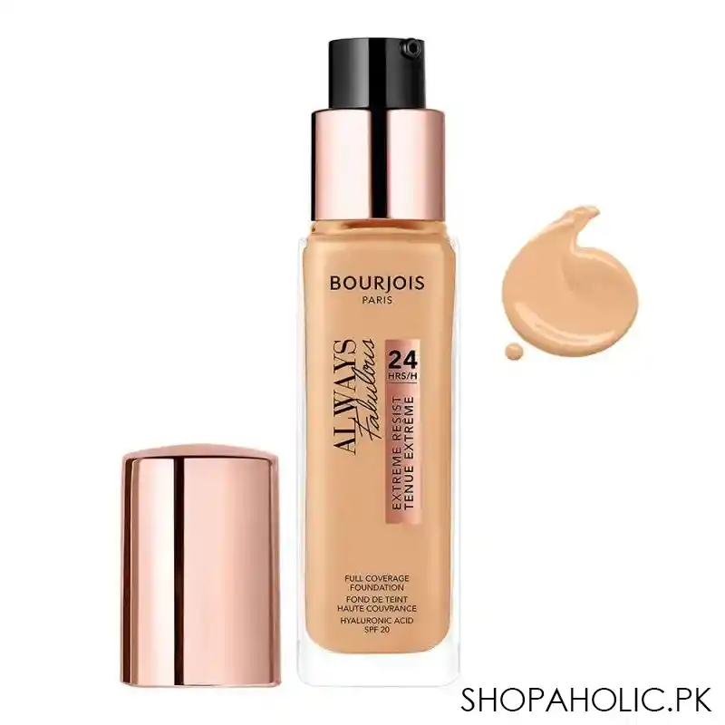 bourjois always fabulous 24h extreme resist full coverage foundation, 125 ivory main image