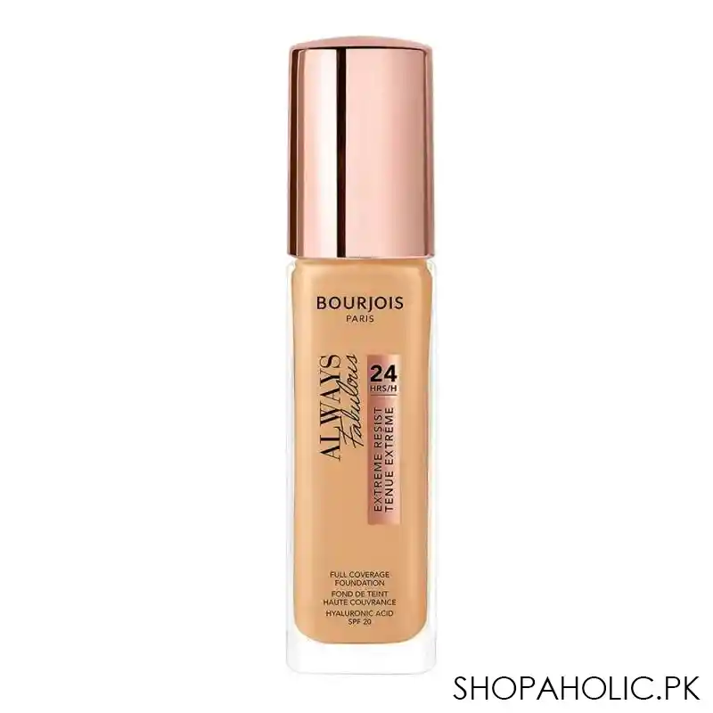 bourjois always fabulous 24h extreme resist full coverage foundation, 310 beige image2