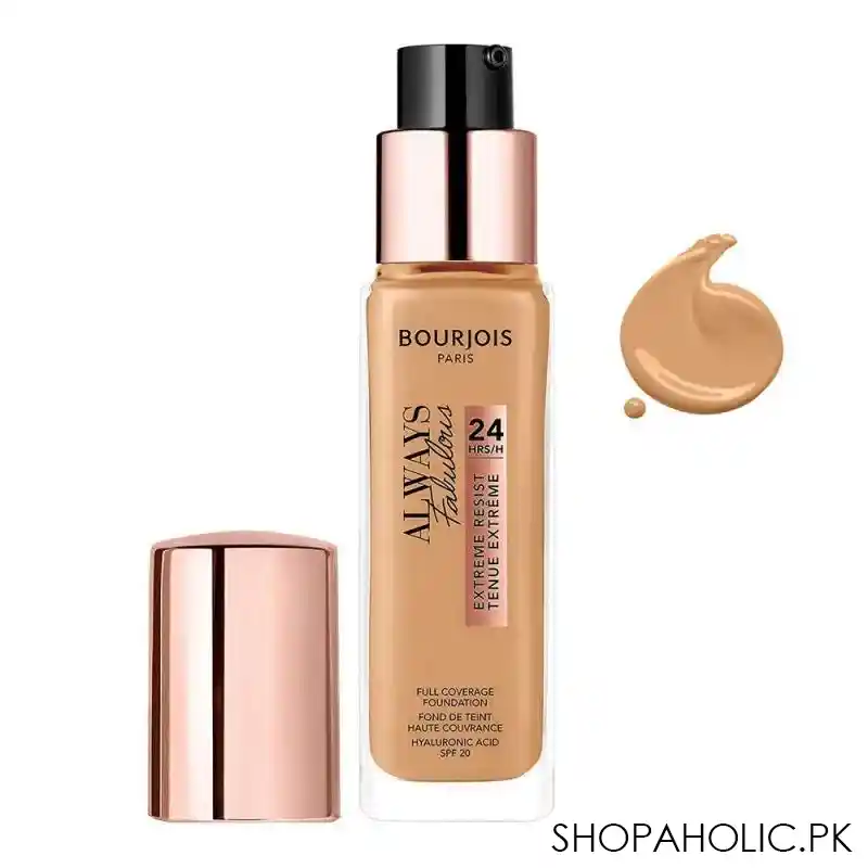 bourjois always fabulous 24h extreme resist full coverage foundation, 410 golden beige main image