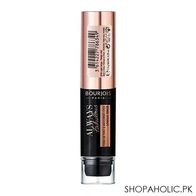 bourjois always fabulous long lasting stick foundcealer, foundation + concealer, 210 light beige image2