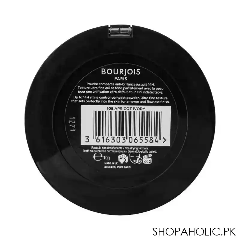 bourjois always fabulous matte shine control powder, 108 apricot ivory image3