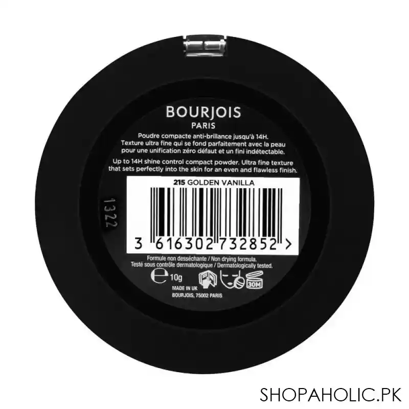 bourjois always fabulous matte shine control powder, 215 golden vanilla image3