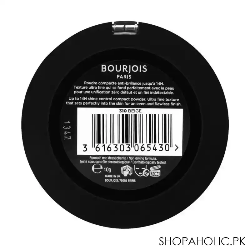 bourjois always fabulous matte shine control powder, 310 beige image3