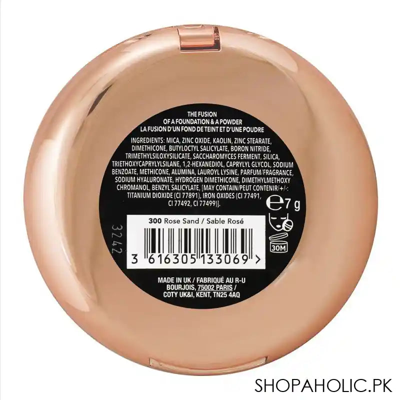 Bourjois Always Fabulous Powder Foundation, SPF 20, 24 Hours Lasting, 300 Rose Sand - Image 3