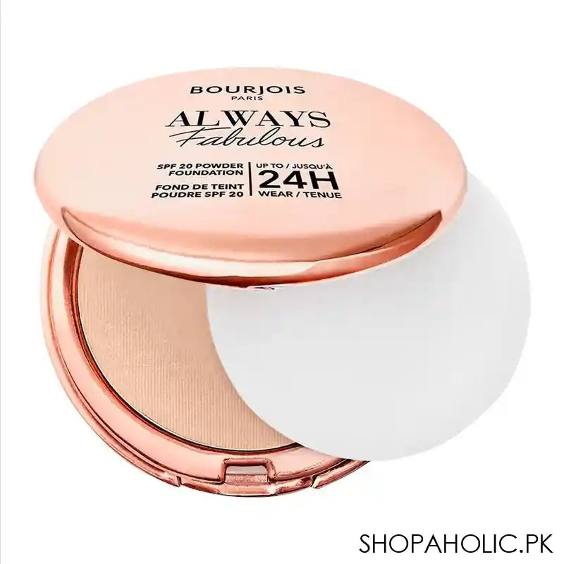 Bourjois Always Fabulous Powder Foundation, SPF 20, 24 Hours Lasting, 300 Rose Sand - Image 4