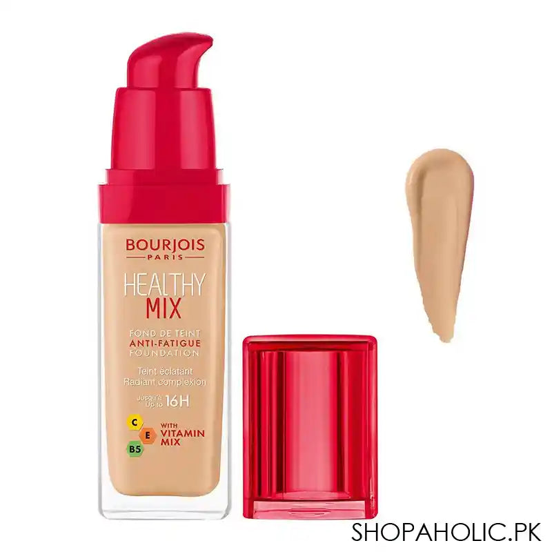 Bourjois Healthy Mix Anti-Fatigue Foundation, 55.5 Honey, 30ml - Main Image