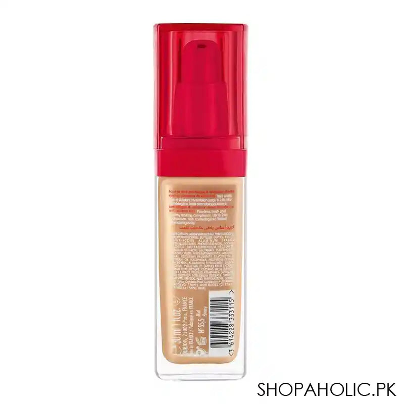 Bourjois Healthy Mix Anti-Fatigue Foundation, 55.5 Honey, 30ml - Image 2