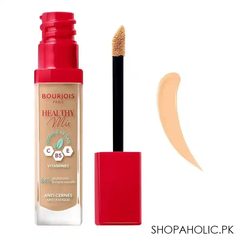 bourjois healthy mix clean & vegan anti fatigue concealer, 52 beige, 6ml main image