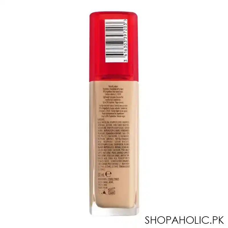 bourjois healthy mix clean & vegan foundation, 52.2w, golden beige, 30ml image2