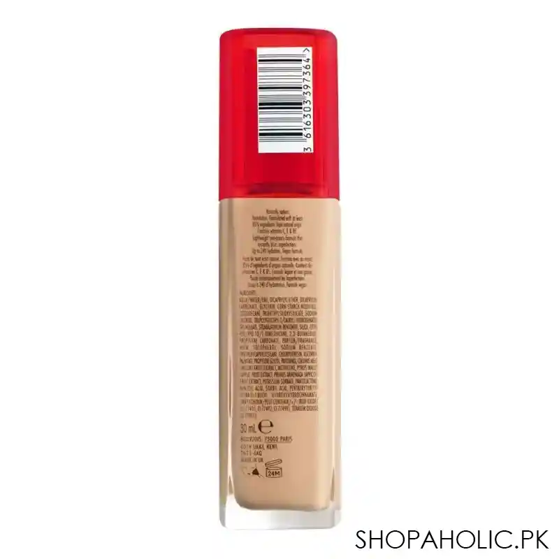 bourjois healthy mix clean & vegan foundation, 53w, light beige, 30ml image2