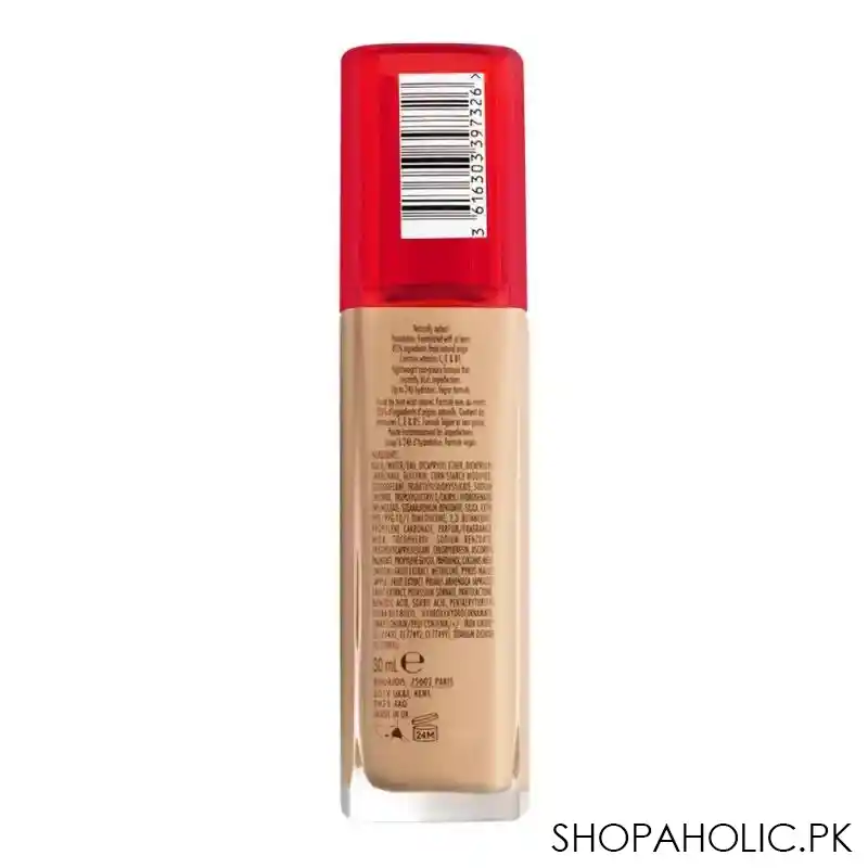 bourjois healthy mix clean & vegan foundation, 55n, deep beige, 30ml image2