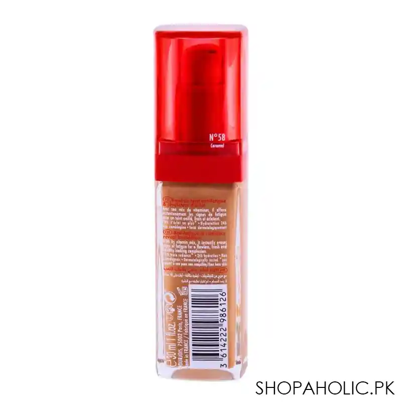 bourjois healthy mix foundation, 58 caramel, 30ml image2