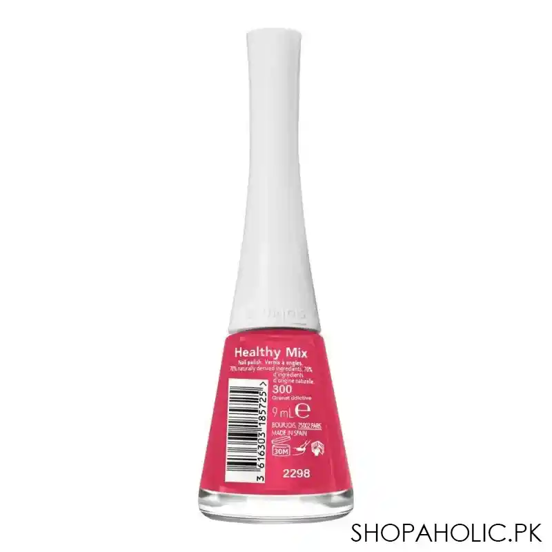 bourjois healthy mix nail polish, 300, grenat'ddictive, 9ml image2