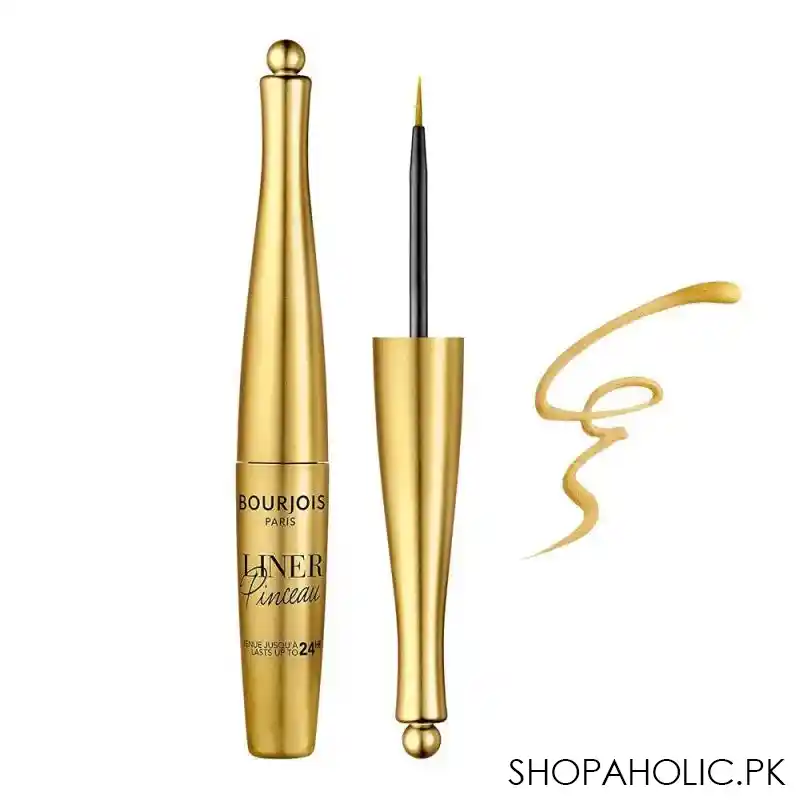 bourjois liner pinceau 24h waterproof liquid eyeliner, 007 or deco main image