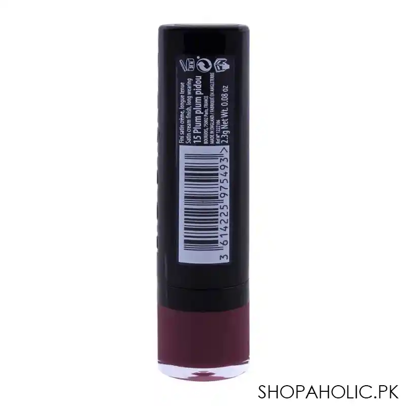 bourjois rouge fabuleux lipstick, 15 plum plum pidou image3