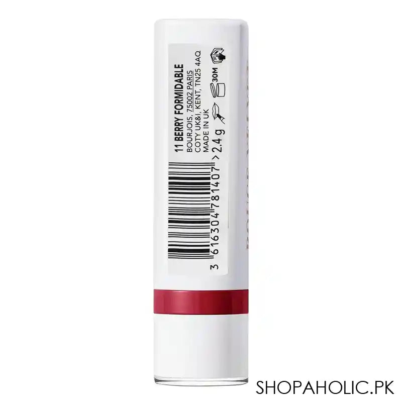 Bourjois Rouge Velvet French Riviera Lipstick, 2.4g, 11 Berry Formidable - Image 3