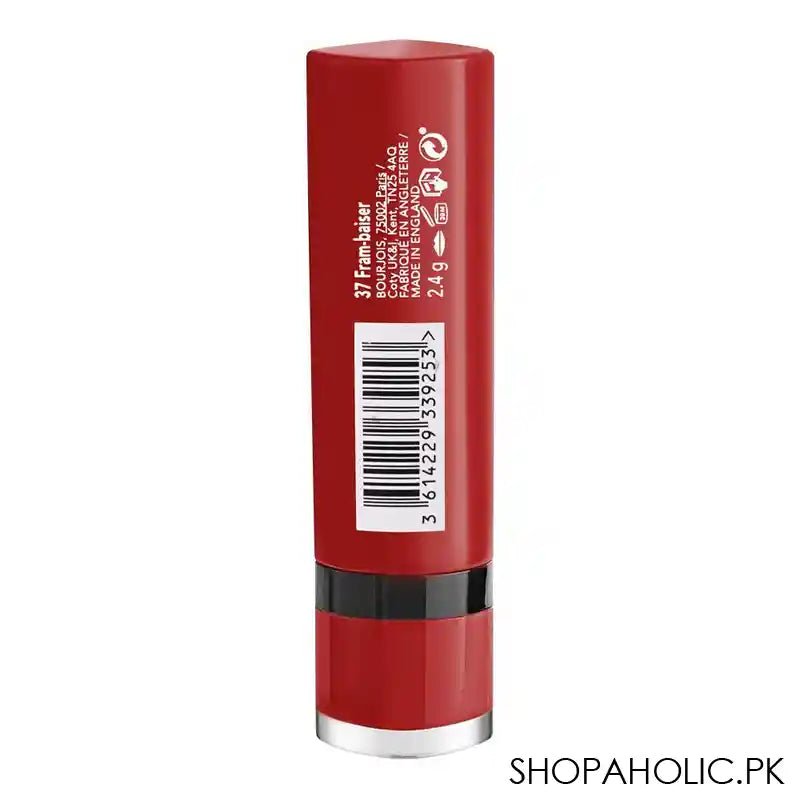 Bourjois Rouge Velvet Lipstick, 37 Fram-Baiser, 2.4g - Image 2