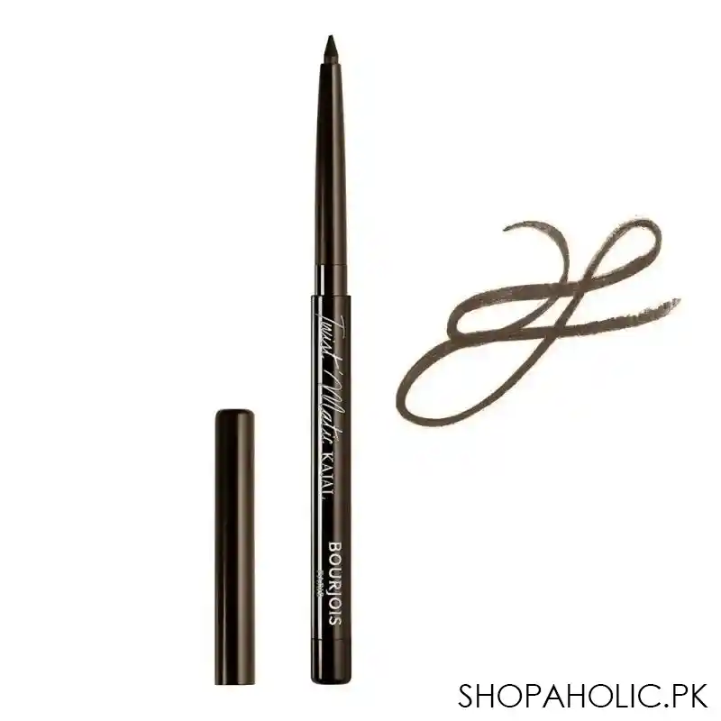 bourjois twist matic kohl kajal eye pencil, 02 brown woud main image