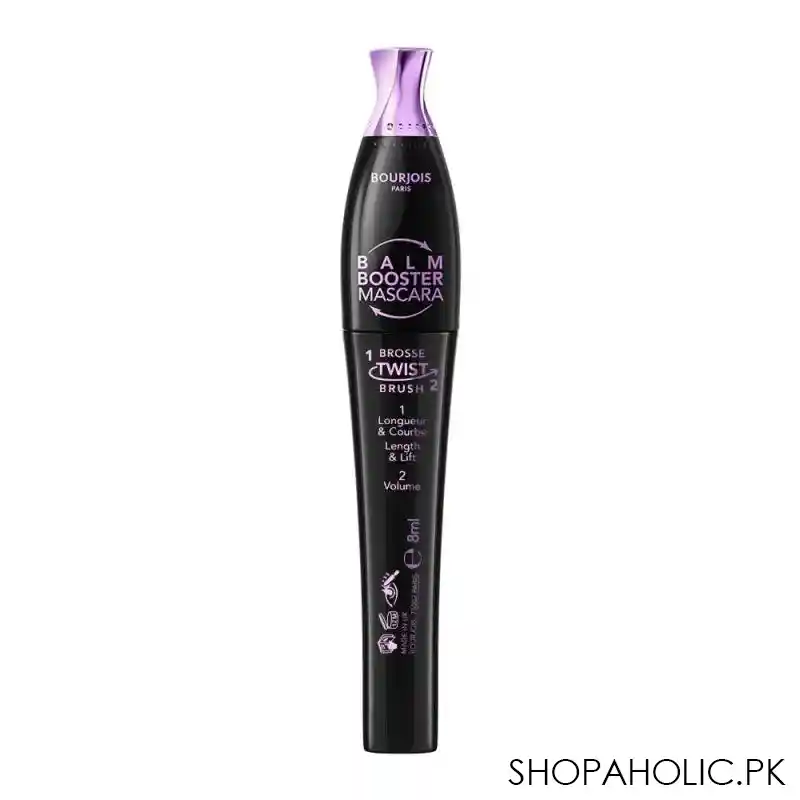 bourjois twist up the volume balm booster mascara, 003 black/noir image2