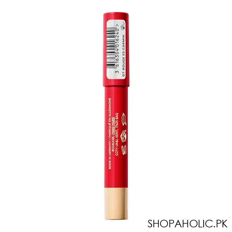 Bourjois Velvet The Pencil 2in1 Lipstick & Lip Liner, 07 Rouge Es-Carmin - Image 3