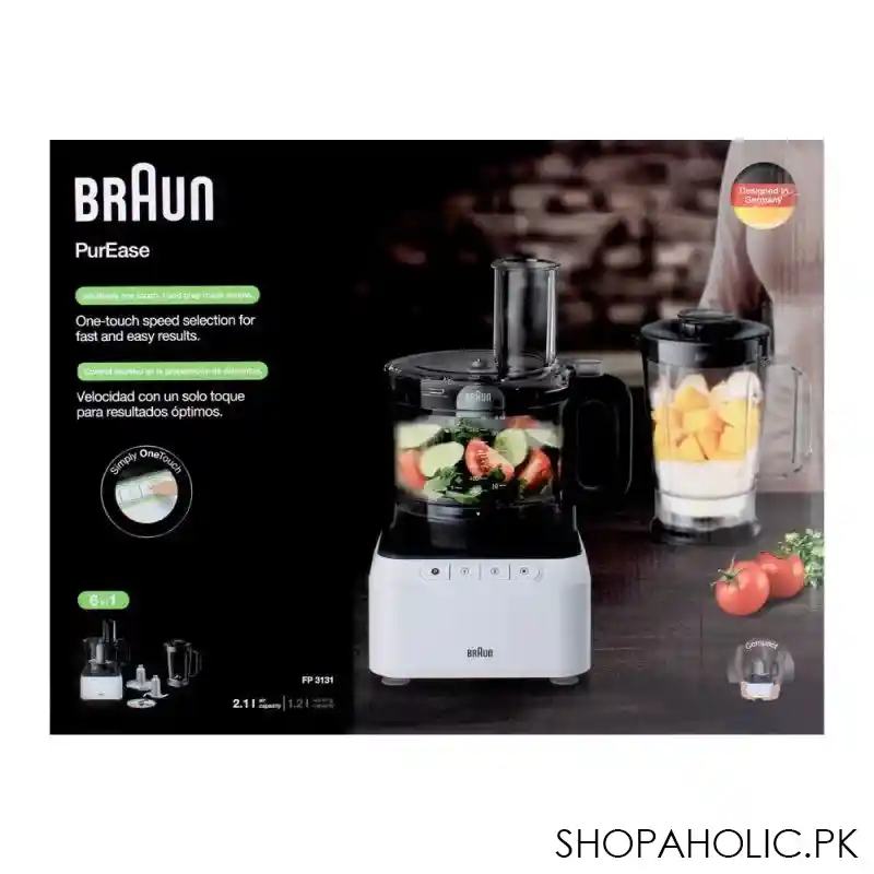 braun 6 in 1 purease food processor, fp 3131 image3