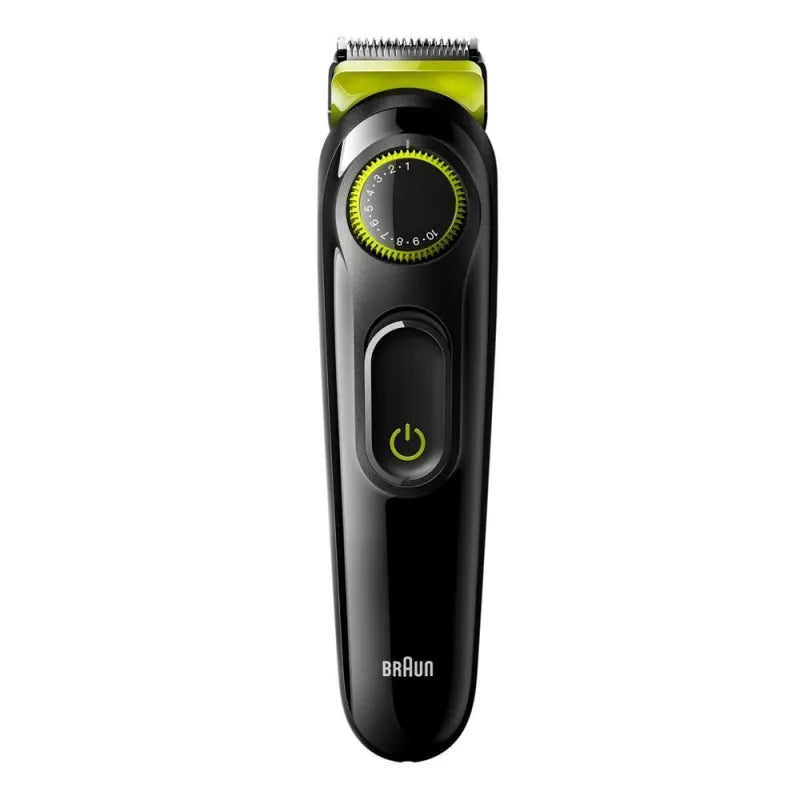 braun beardtrimmer 3, with 20 length settings precision wheel, bt3221 main image